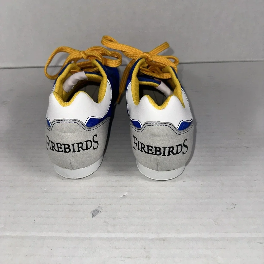 Firebirds Men's Sneakers Blue‎ Gray White Yellow 6.5M 7.5W Made In Italy Custom